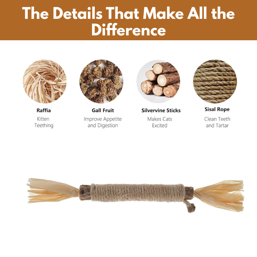 Meowriq Natural Silvervine Dental Sticks