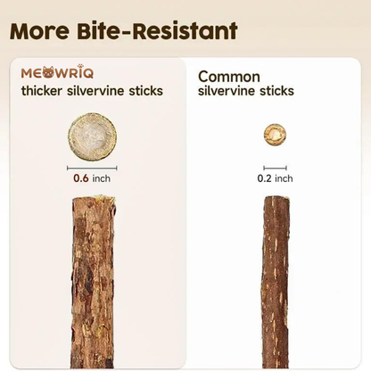 Meowriq Natural Silvervine Dental Sticks